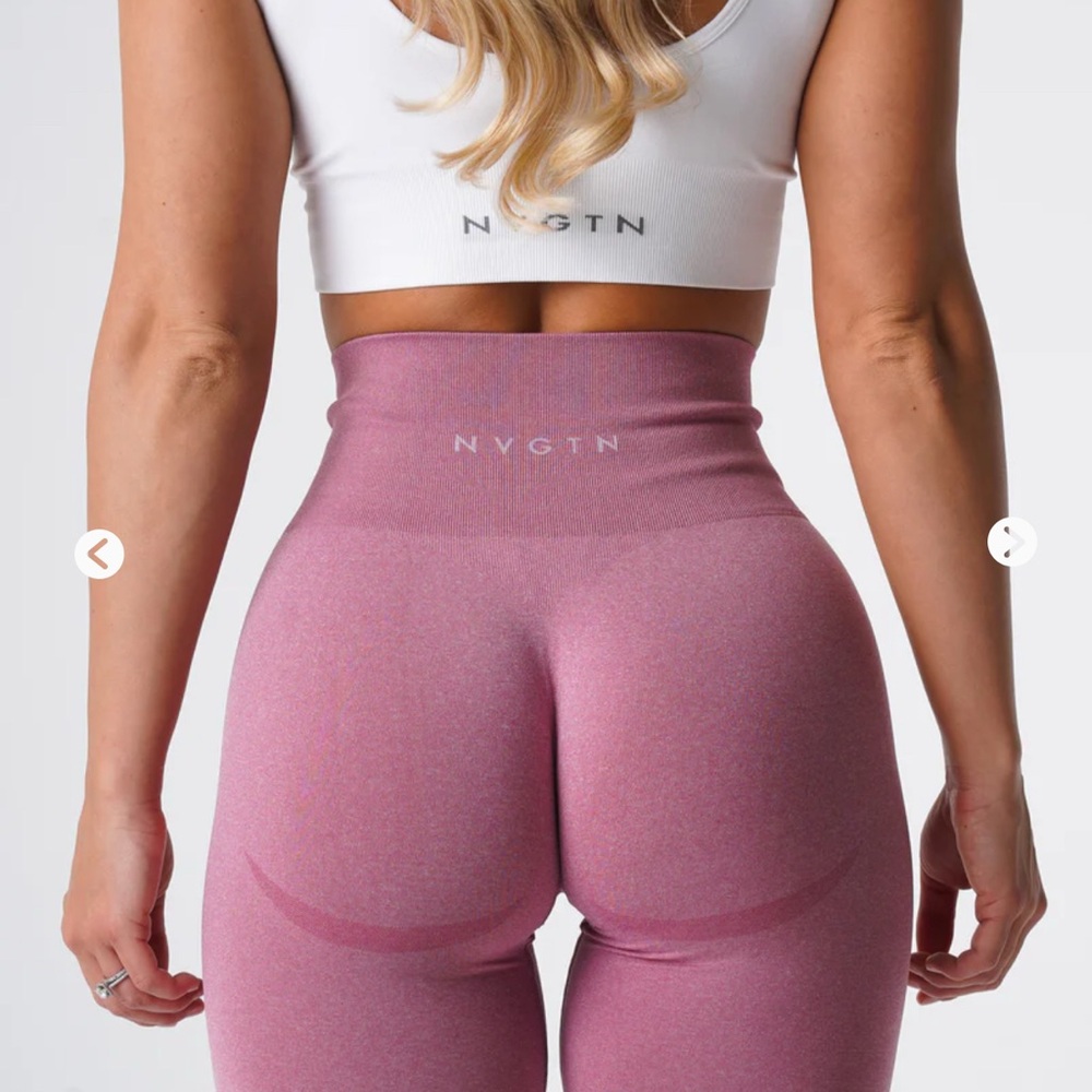 NVGTN Pink High-Waisted Leggings